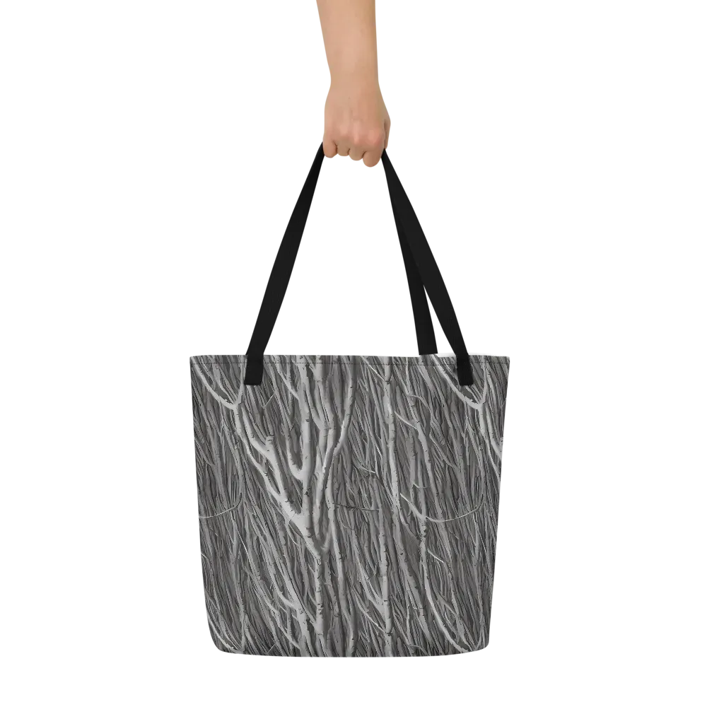 Glimmering Ghosts on Large Tote Bag W/ Pocket — Front