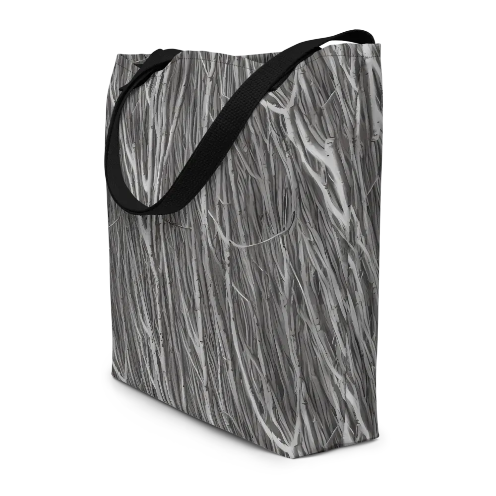 Glimmering Ghosts on Large Tote Bag W/ Pocket — Front
