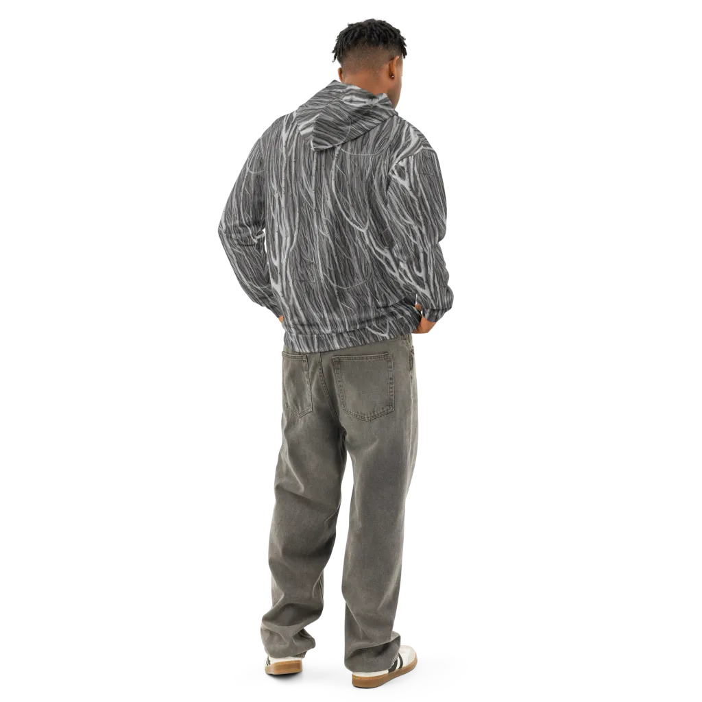Glimmering Ghosts on Cotton Hoodie — Back