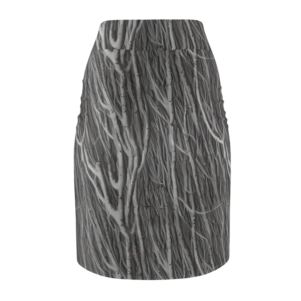 Glimmering Ghosts on Pencil Skirt — Back