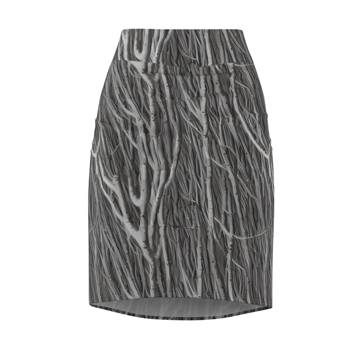 Glimmering Ghosts on Pencil Skirt — Front