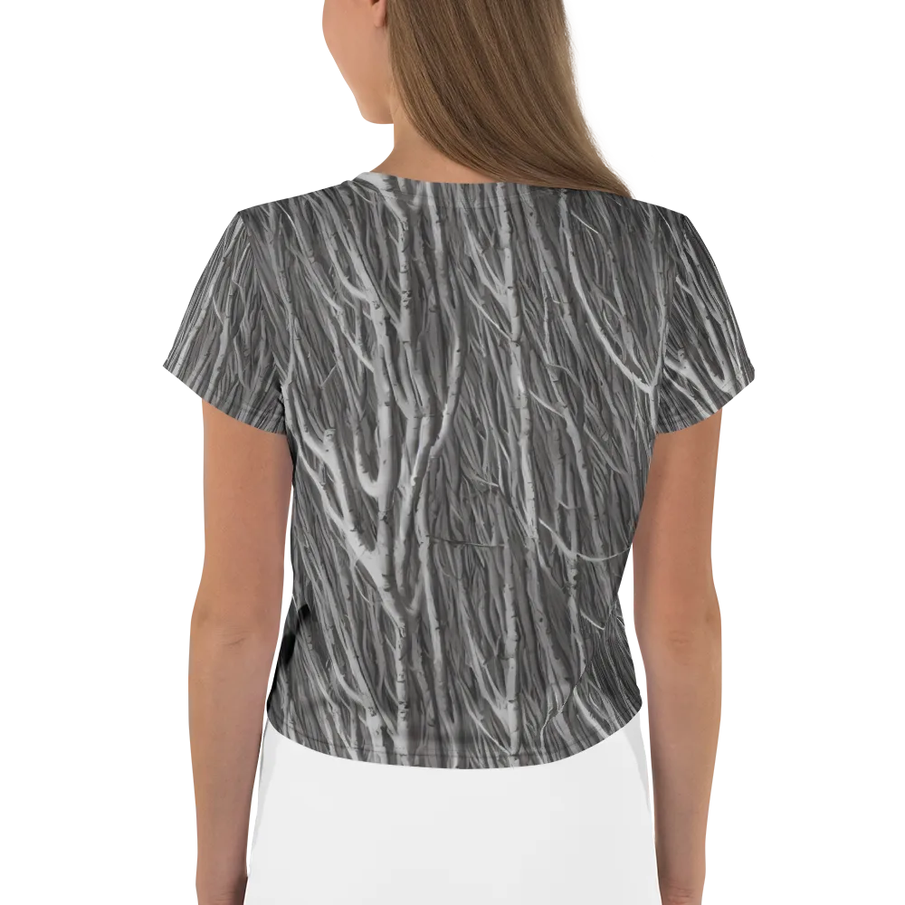 Glimmering Ghosts on Crop Tee — Back