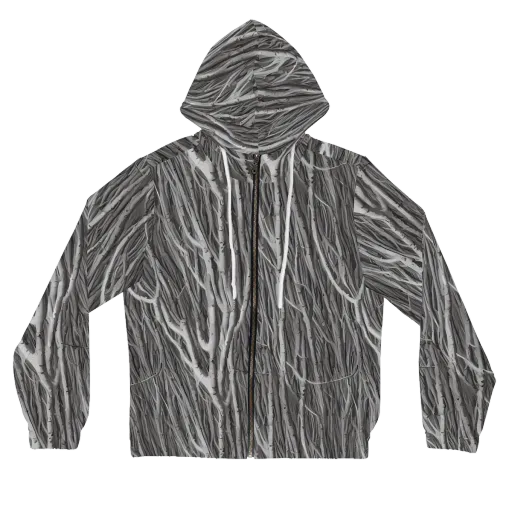 Glimmering Ghosts on a Women's Full-Zip Hoodie