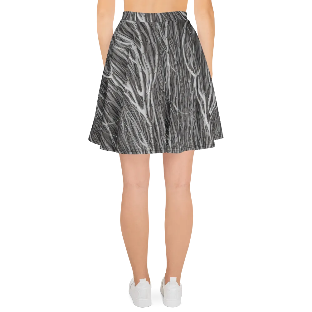 Glimmering Ghosts on Skater Skirt — Back