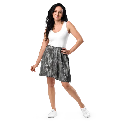 Glimmering Ghosts on a Skater Skirt