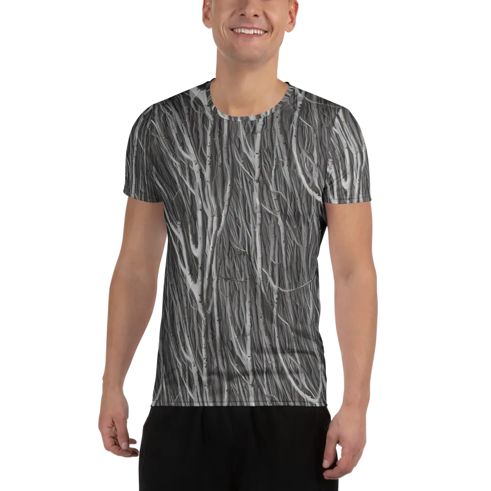 Glimmering Ghosts on Men's Athletic T-Shirt — Front