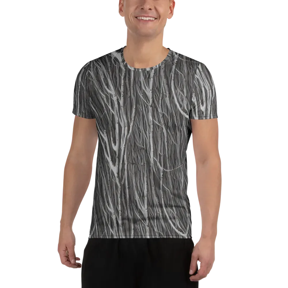 Glimmering Ghosts on Men's Athletic T-Shirt — Front
