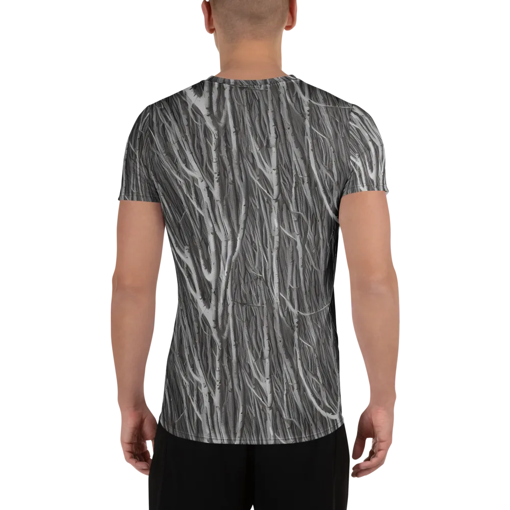 Glimmering Ghosts on Men's Athletic T-Shirt — Back