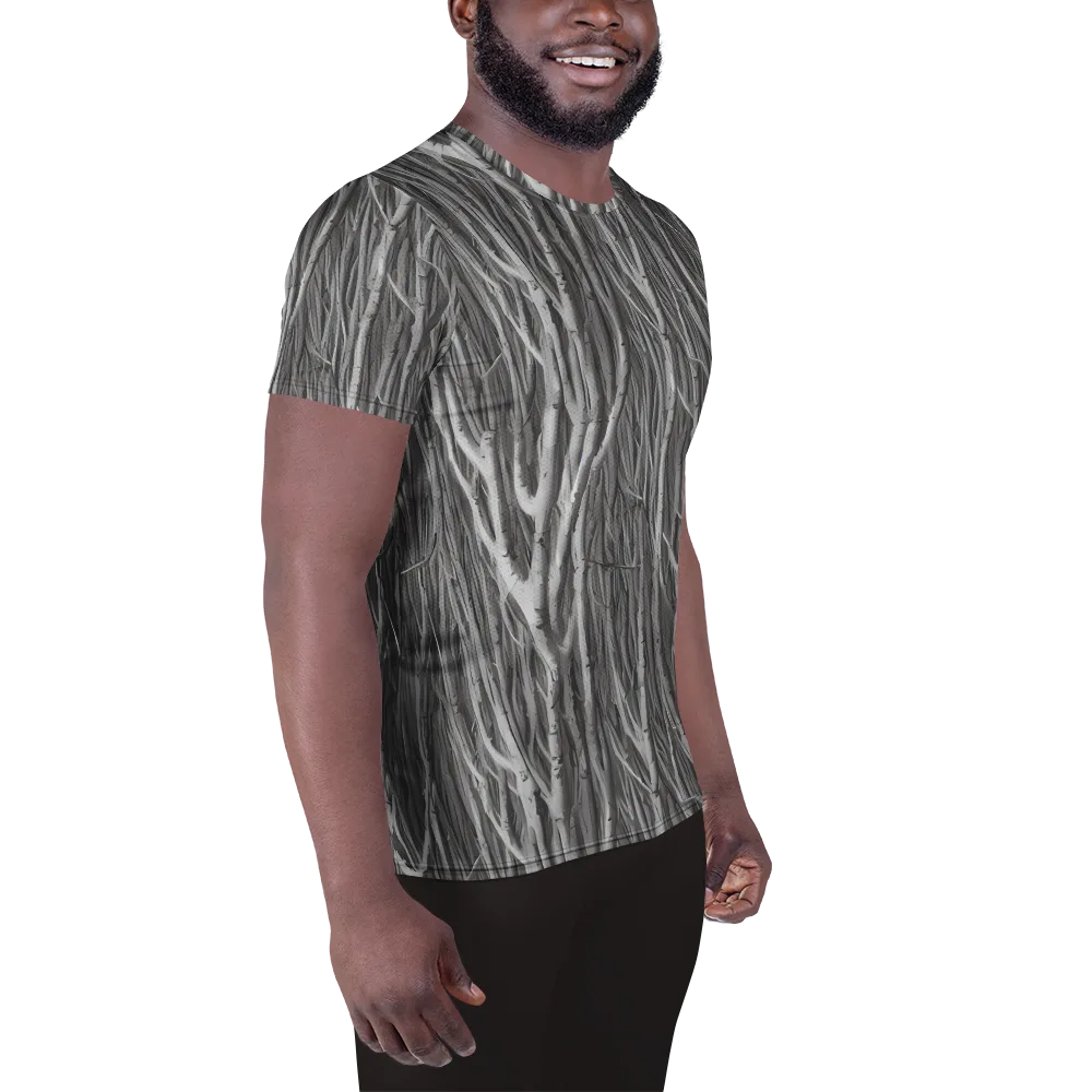 Glimmering Ghosts on Men's Athletic T-Shirt — Right