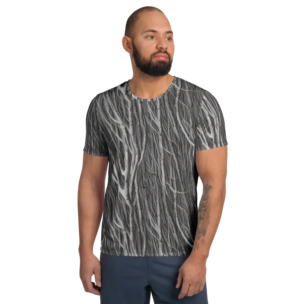 Glimmering Ghosts on Men's Athletic T-Shirt — Front