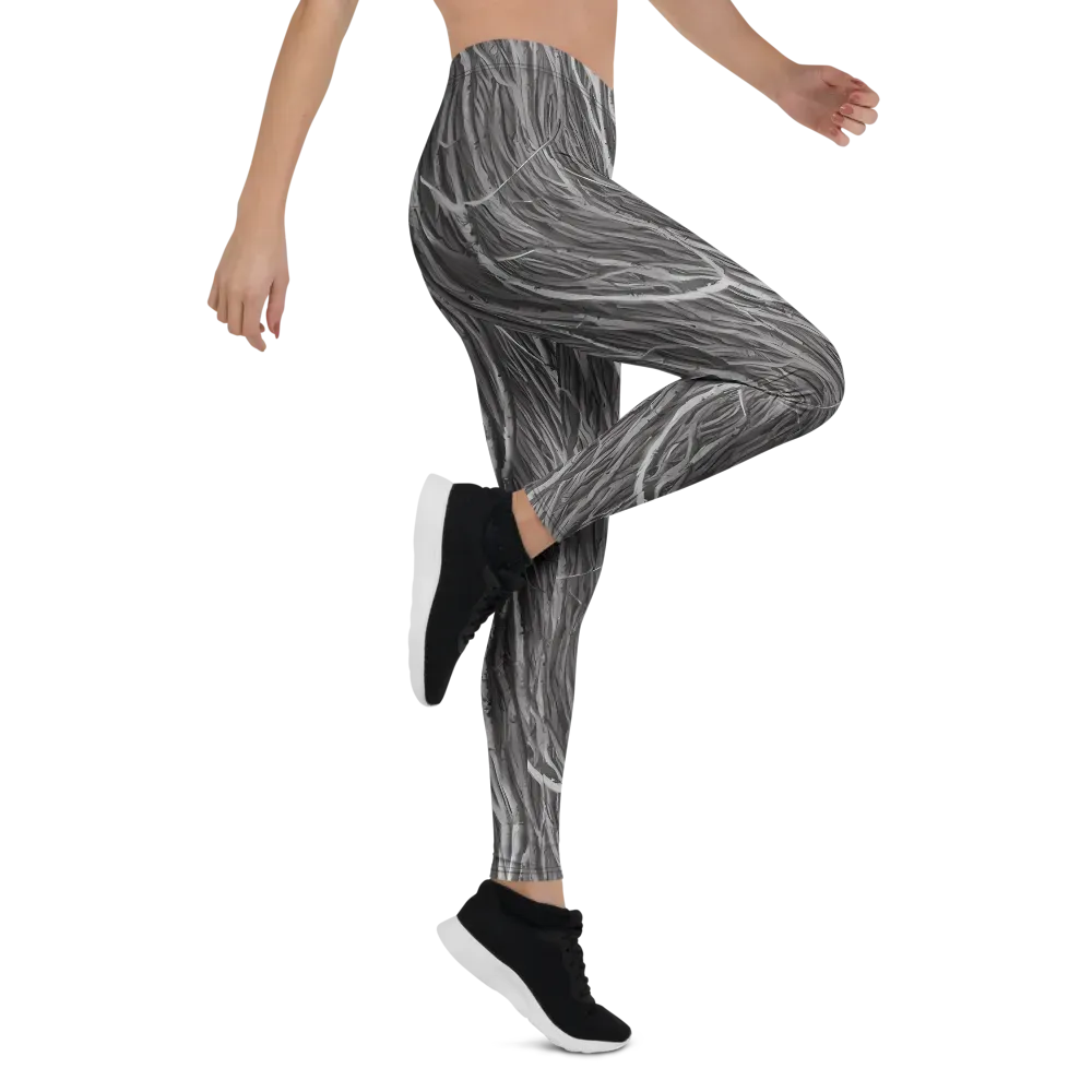 Glimmering Ghosts on Leggings — Right
