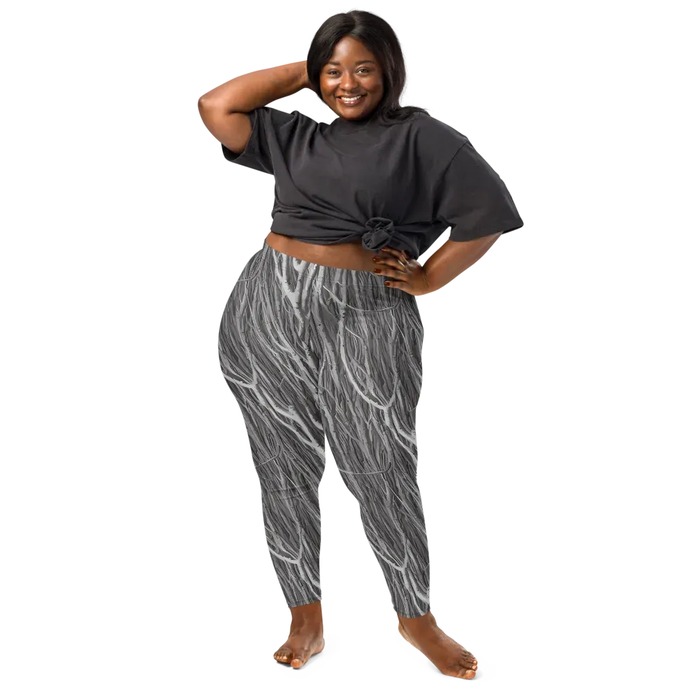 Glimmering Ghosts on Leggings — Front