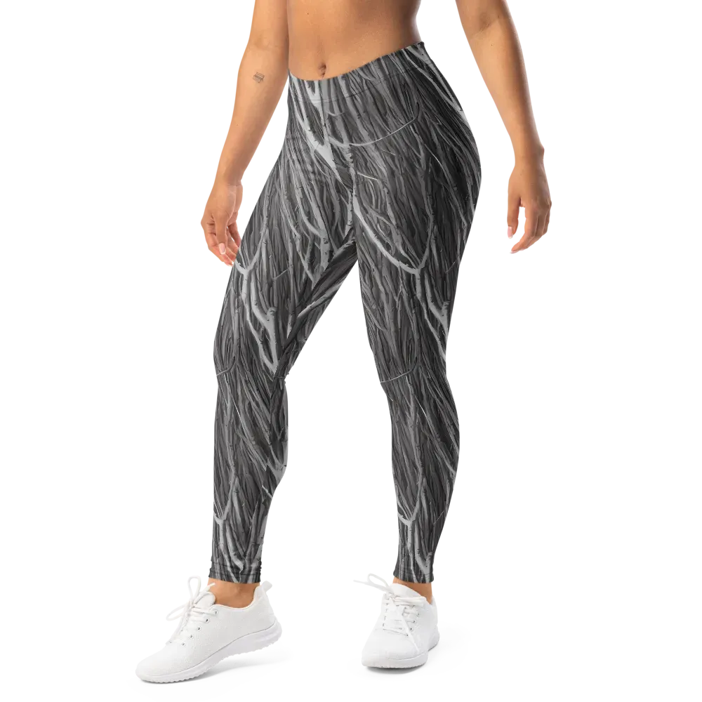 Glimmering Ghosts on Leggings — Left Front
