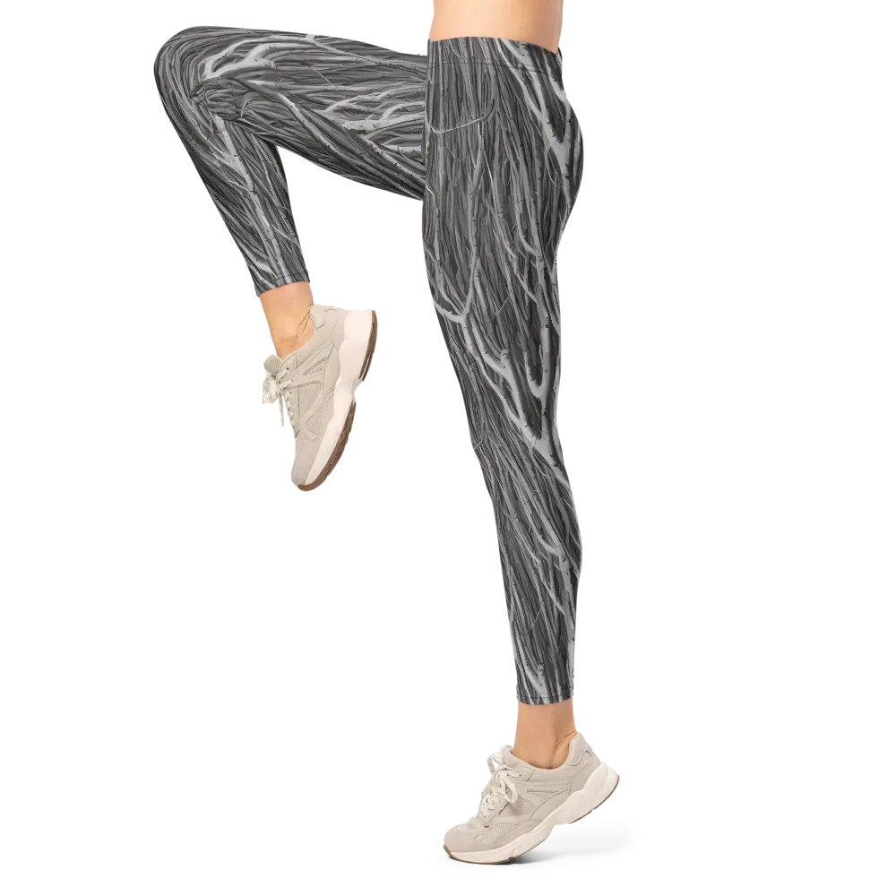 Glimmering Ghosts on Leggings — Left
