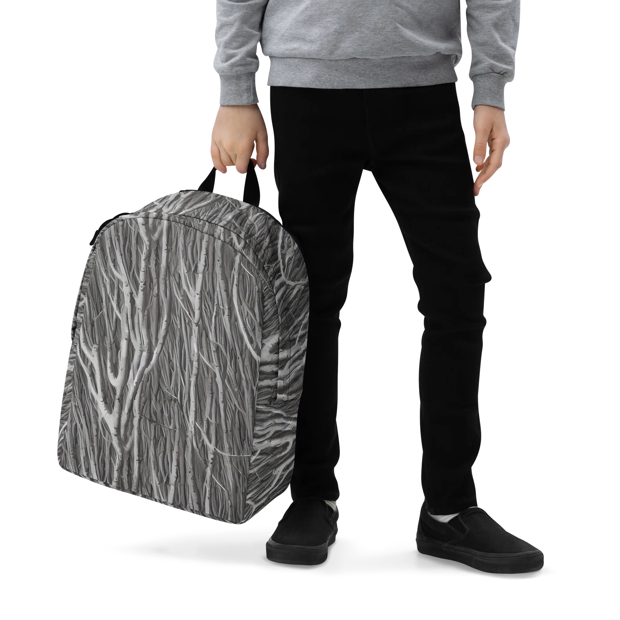 Glimmering Ghosts on Minimalist Backpack — Zoomed-in