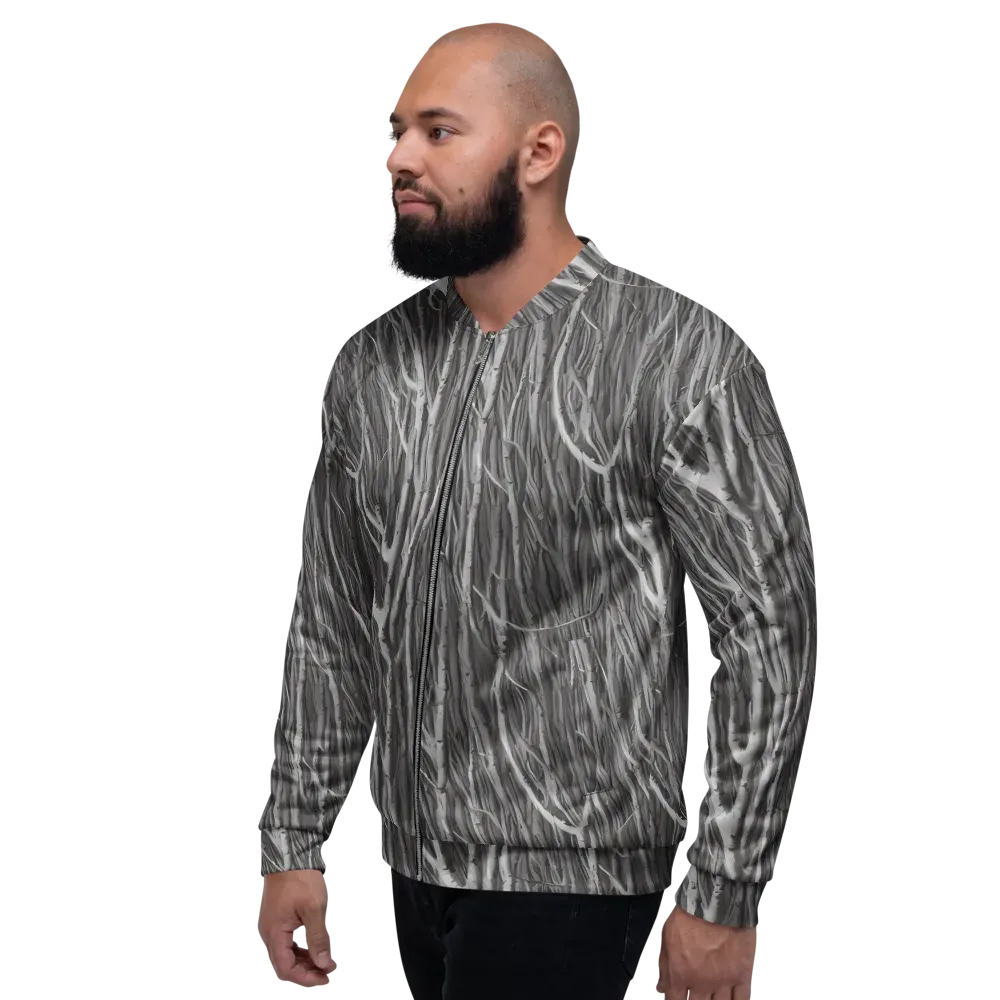 Glimmering Ghosts on Bomber Jacket — Left