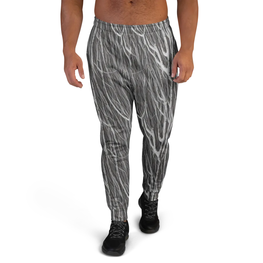 Glimmering Ghosts on Men's Joggers — Front