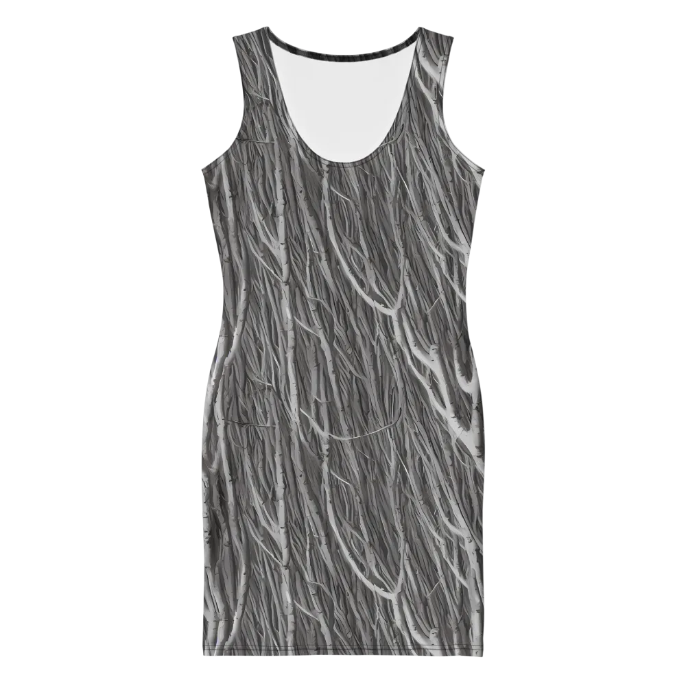 Glimmering Ghosts on Bodycon Dress — Front