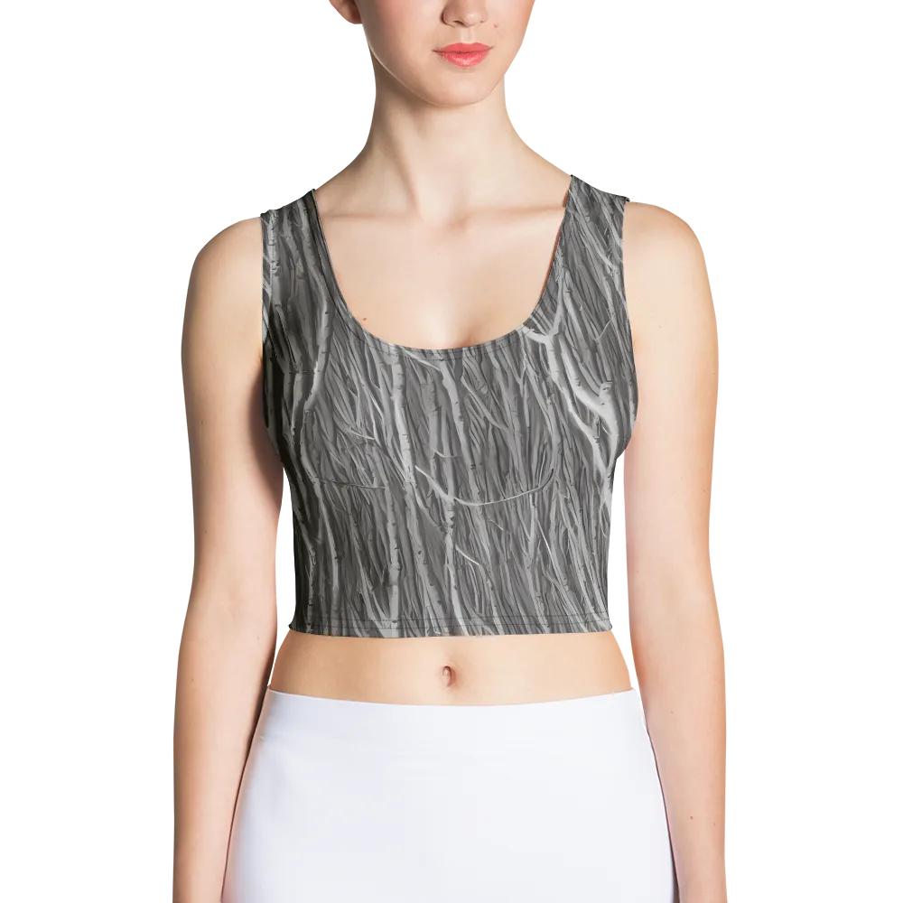 Glimmering Ghosts on Crop Top — Front