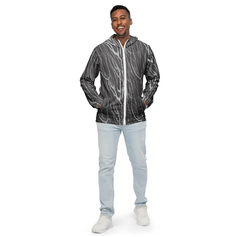 Glimmering Ghosts on Men's Windbreaker — Front