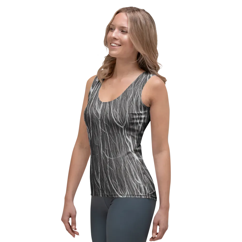 Glimmering Ghosts on Women's Tank Top — Left Front