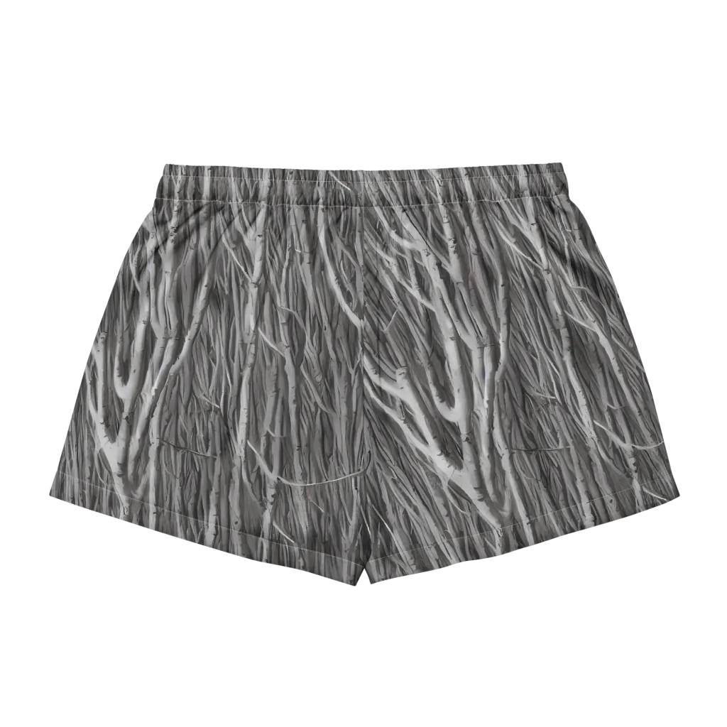 Glimmering Ghosts on Women's Pajama Shorts — Back