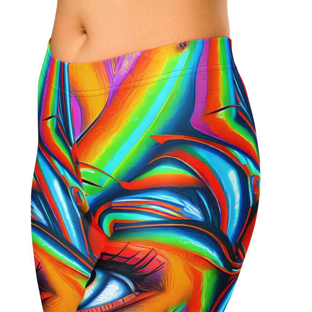 Kaleidovisions on Capri Leggings — Zoomed-in