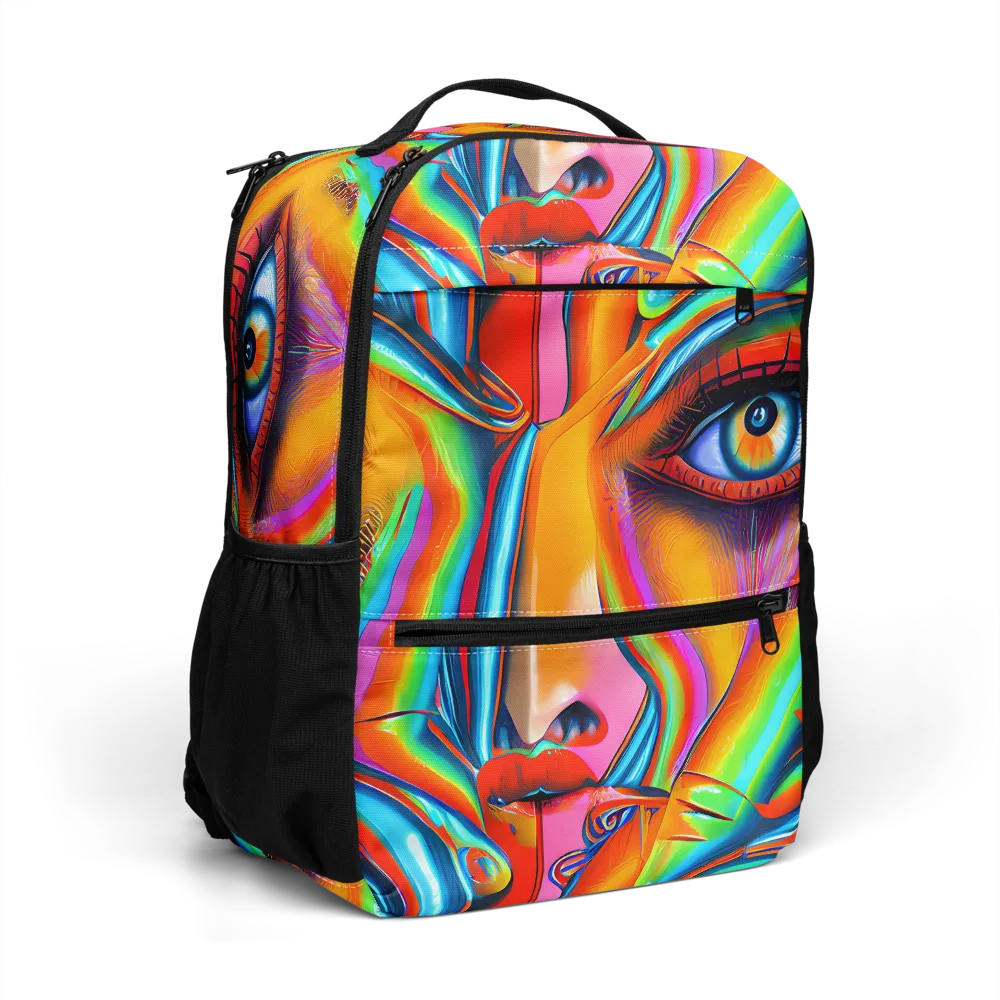 Kaleidovisions on Utility Backpack — Right Front