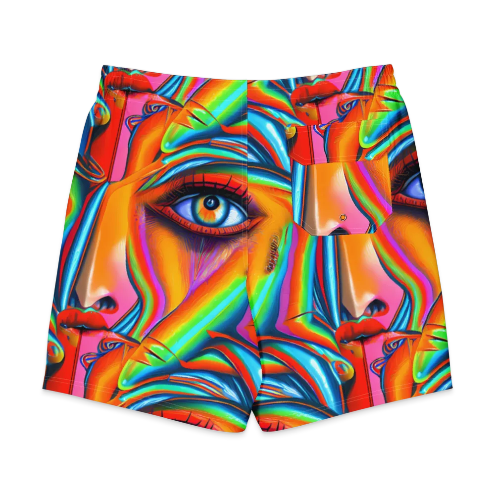 Kaleidovisions on Men's Board Shorts — Back