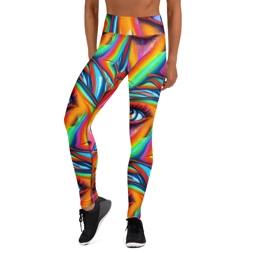 Kaleidovisions on Yoga Leggings — Front