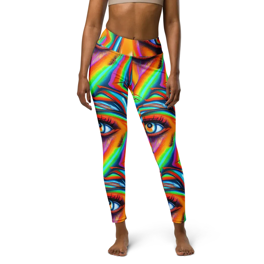 Kaleidovisions on Yoga Leggings — Front