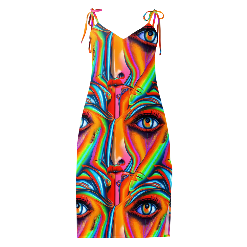 Kaleidovisions on Slip Dress — Front