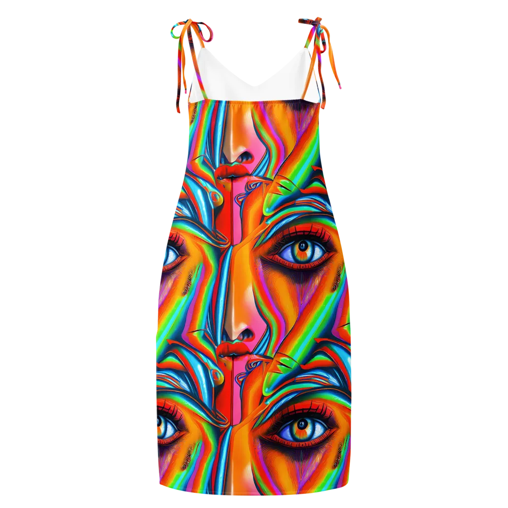 Kaleidovisions on Slip Dress — Back