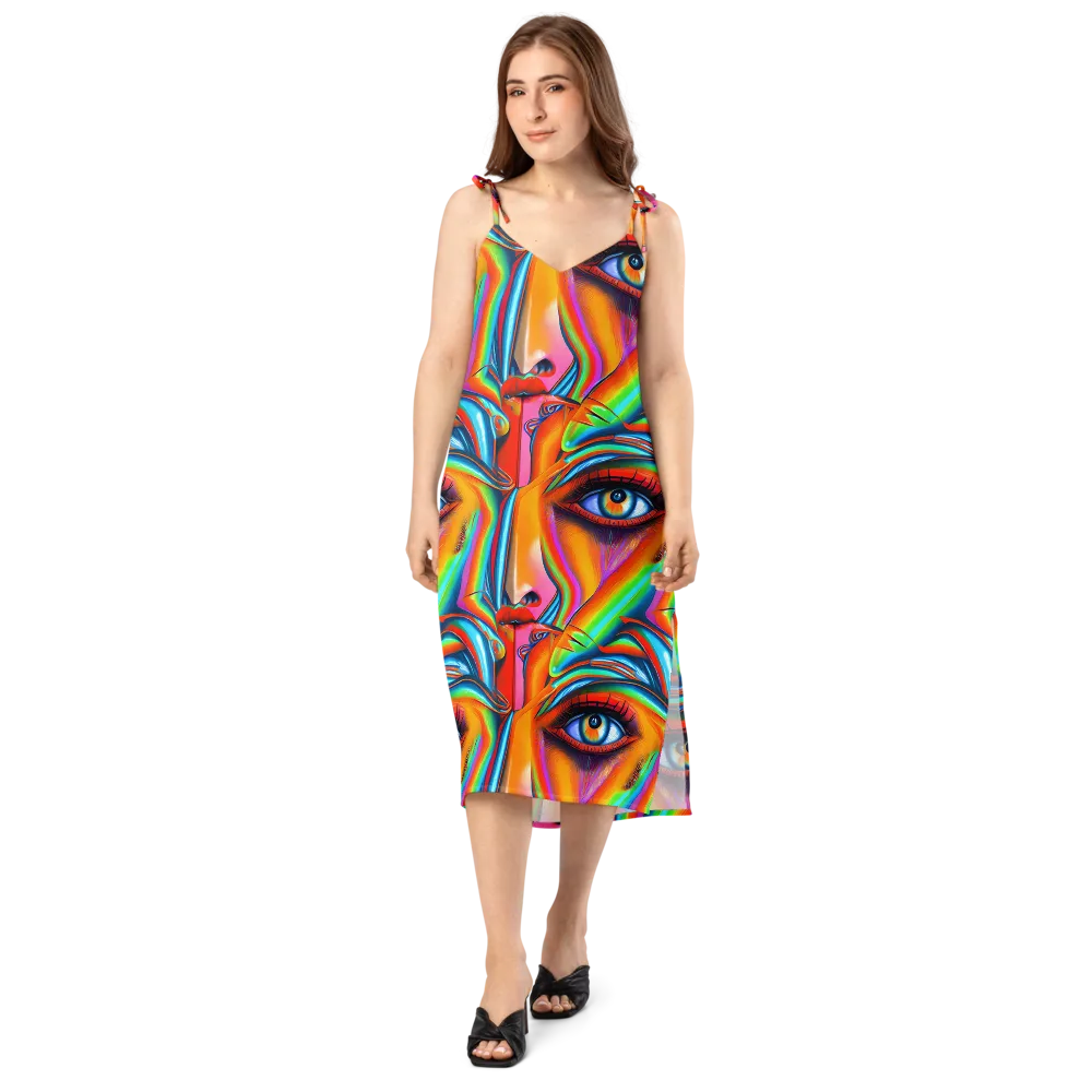 Kaleidovisions on Slip Dress — Front
