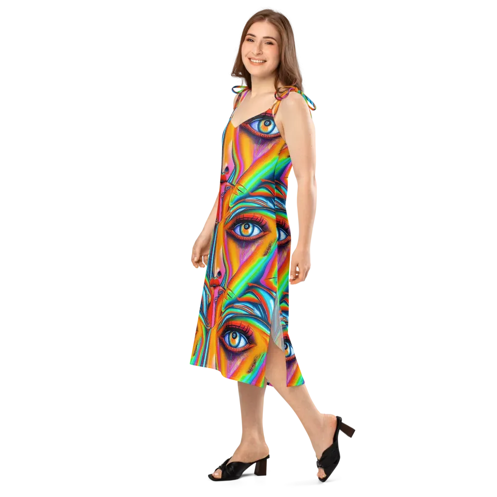 Kaleidovisions on Slip Dress — Left Front