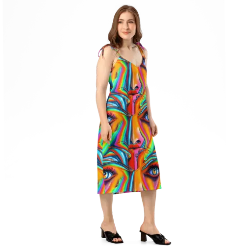 Kaleidovisions on a Slip Dress