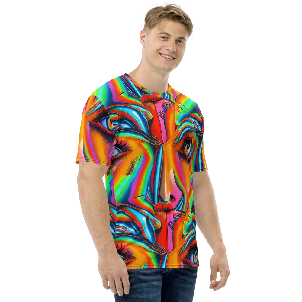 Kaleidovisions on Men's Crew Neck T-Shirt — Right