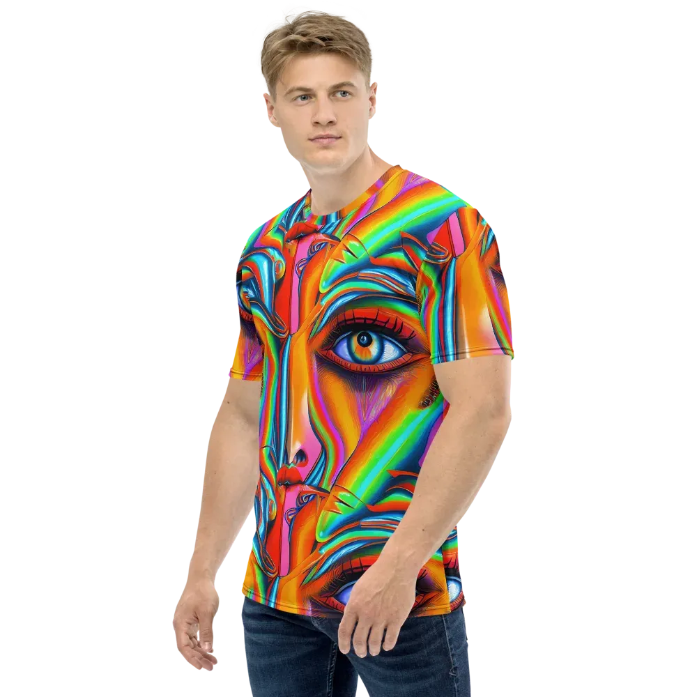 Kaleidovisions on Men's Crew Neck T-Shirt — Left