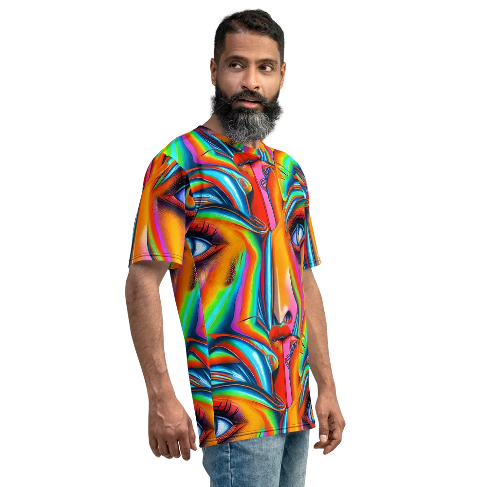 Kaleidovisions on Men's Crew Neck T-Shirt — Right