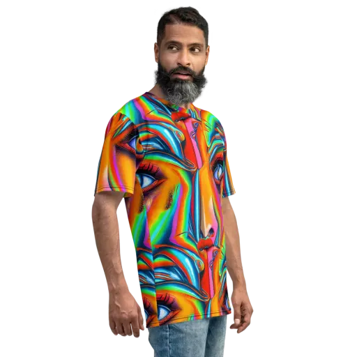 Kaleidovisions on a Men's Crew Neck T-Shirt