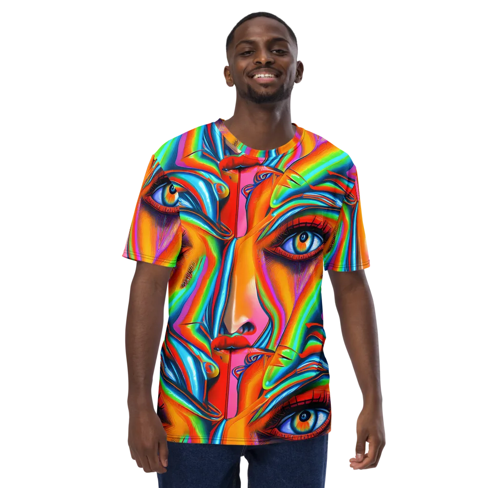 Kaleidovisions on Men's Crew Neck T-Shirt — Front