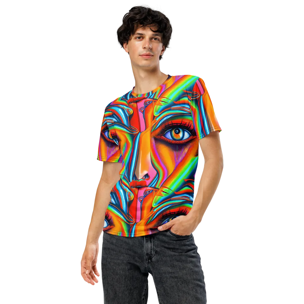 Kaleidovisions on Men's Crew Neck T-Shirt — Front