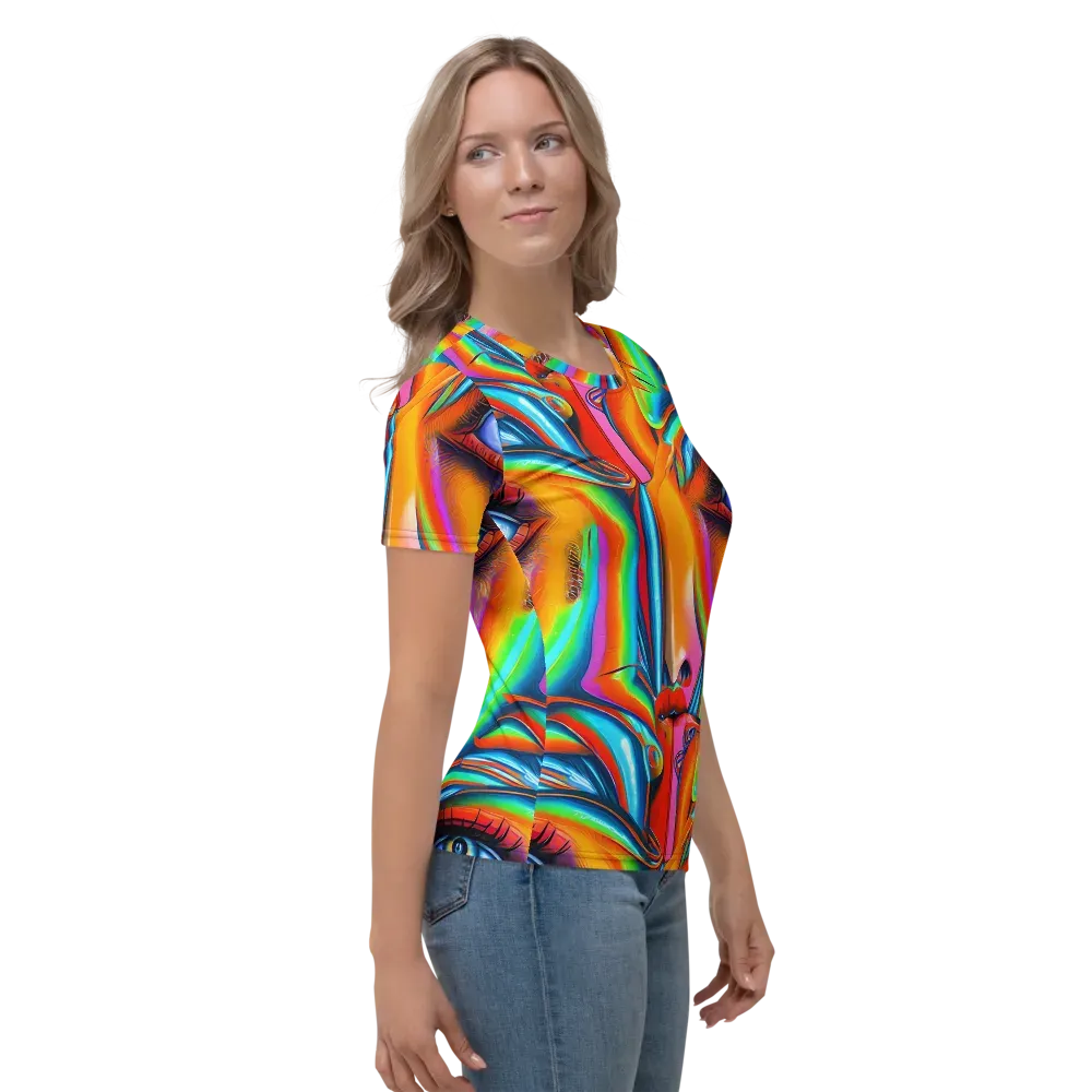 Kaleidovisions on Women's Crew Neck T-Shirt — Right