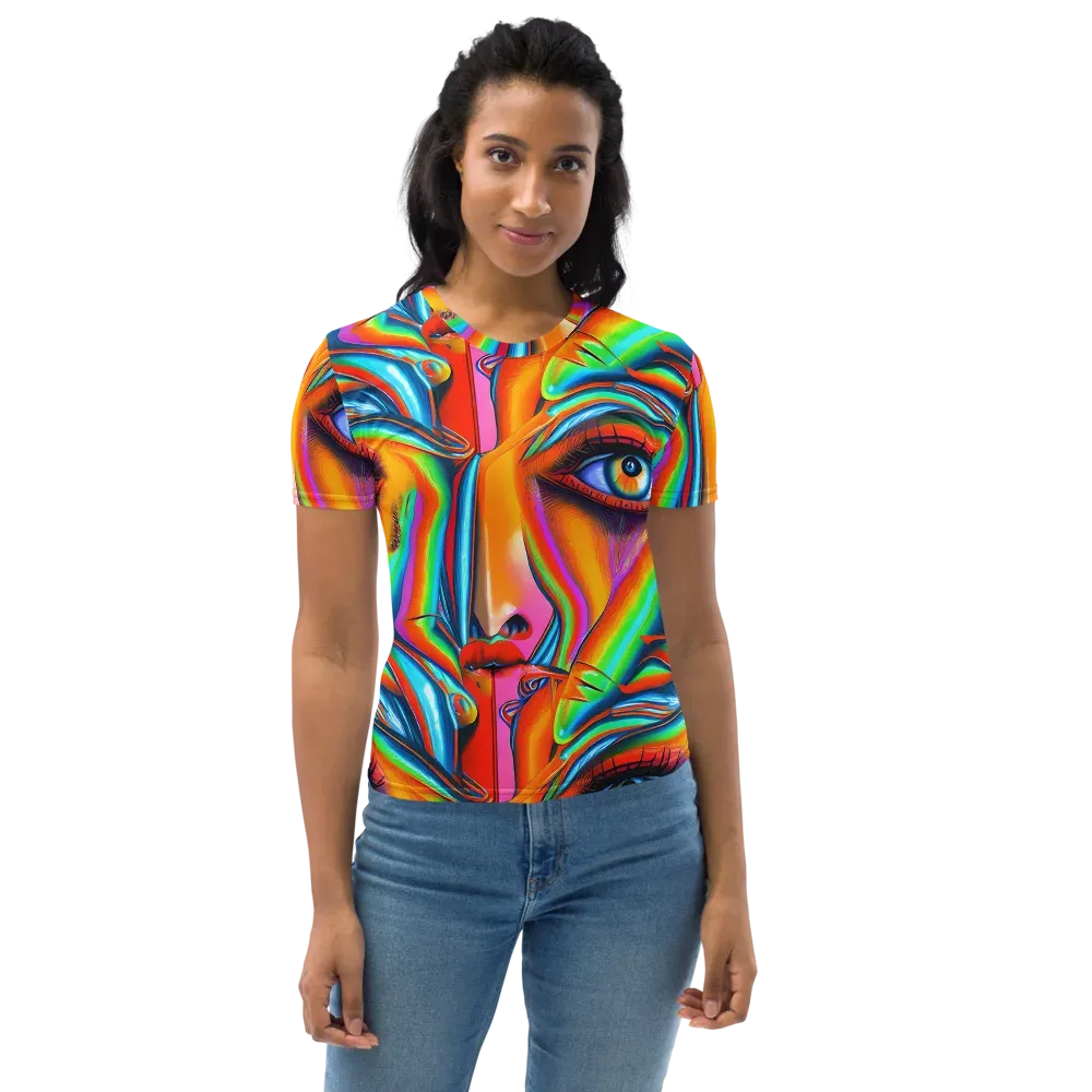 Kaleidovisions on Women's Crew Neck T-Shirt — Front