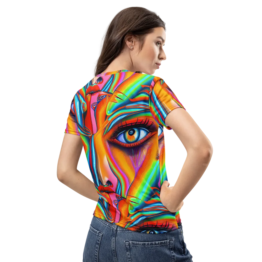 Kaleidovisions on Women's Crew Neck T-Shirt — Back