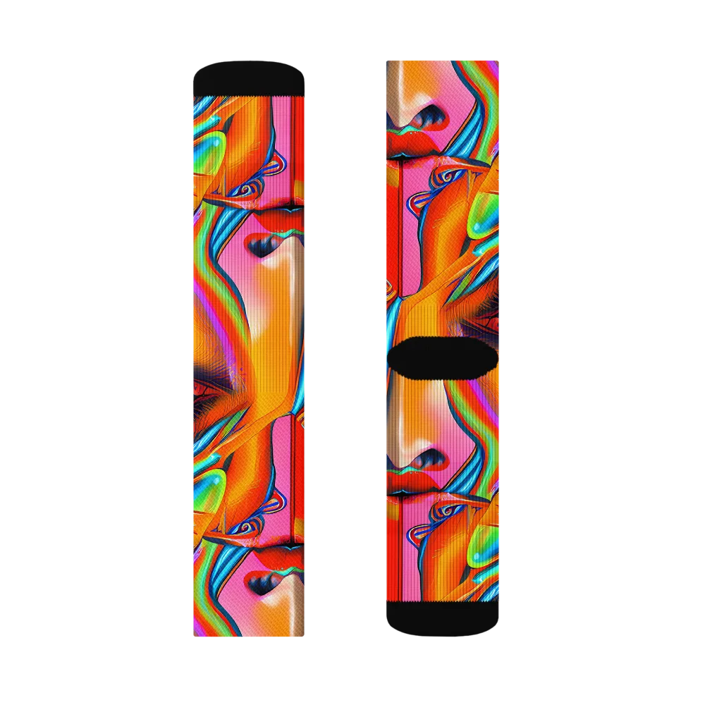 Kaleidovisions on Socks — Right Sock