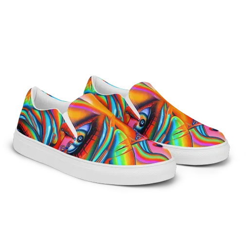 Kaleidovisions on a Women's Slip-On Canvas Shoes
