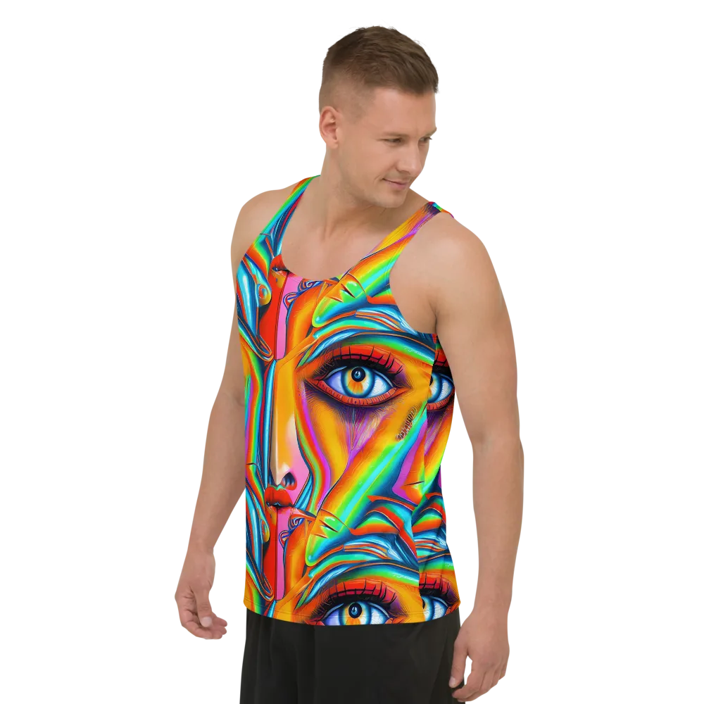 Kaleidovisions on Men's Tank Top — Left Front