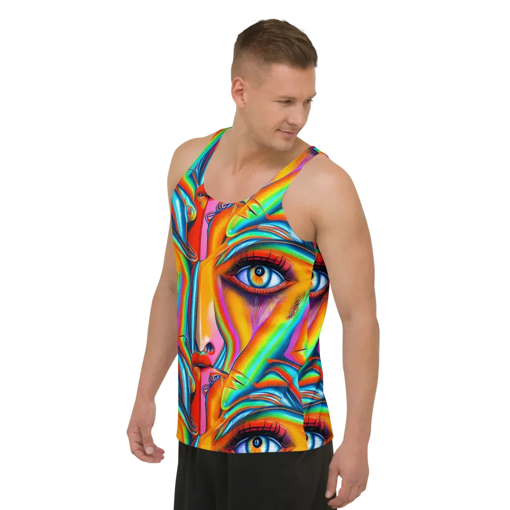 Kaleidovisions on Men's Tank Top — Left Front