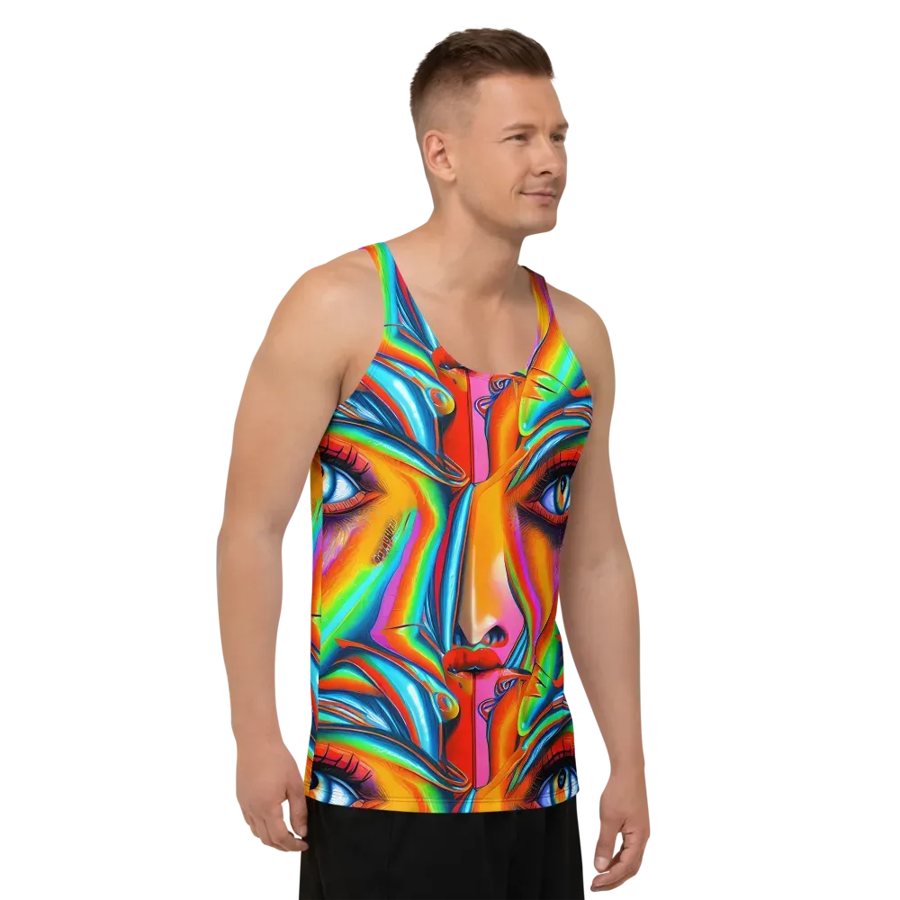 Kaleidovisions on Men's Tank Top — Right Front